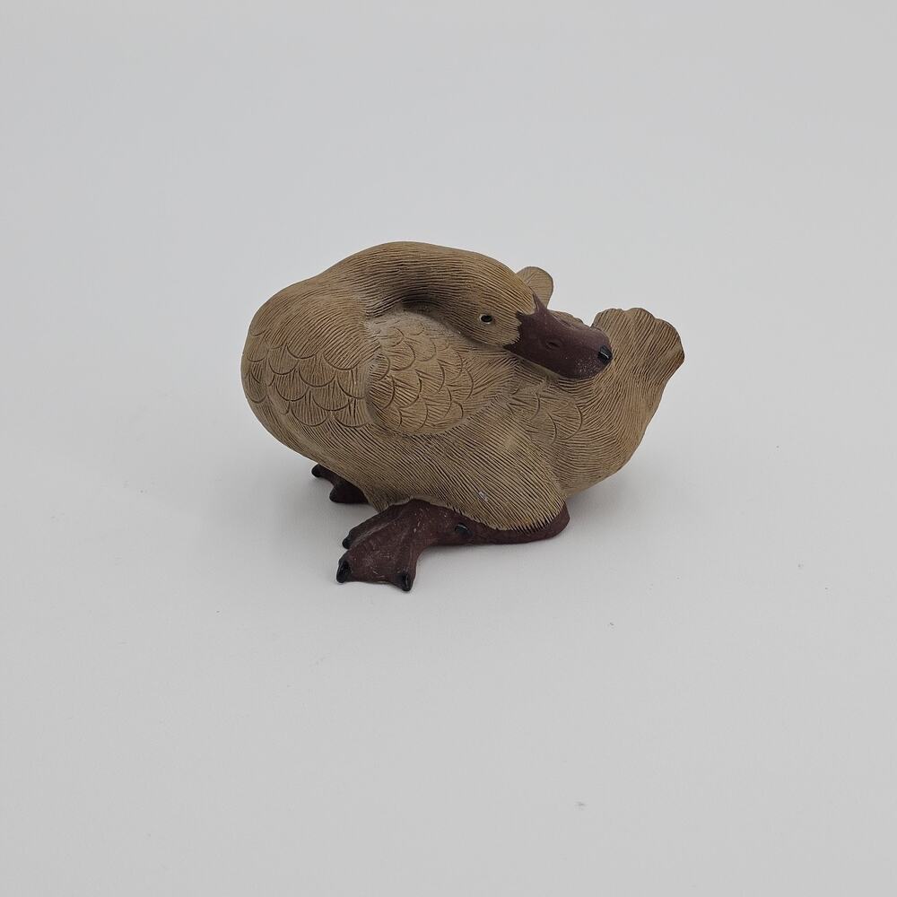 Earthenware Pottery Duck Goose Duckling Figurine Ceramics
